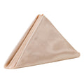 20 inch Satin Cloth Napkins Peach (Pack of 10)